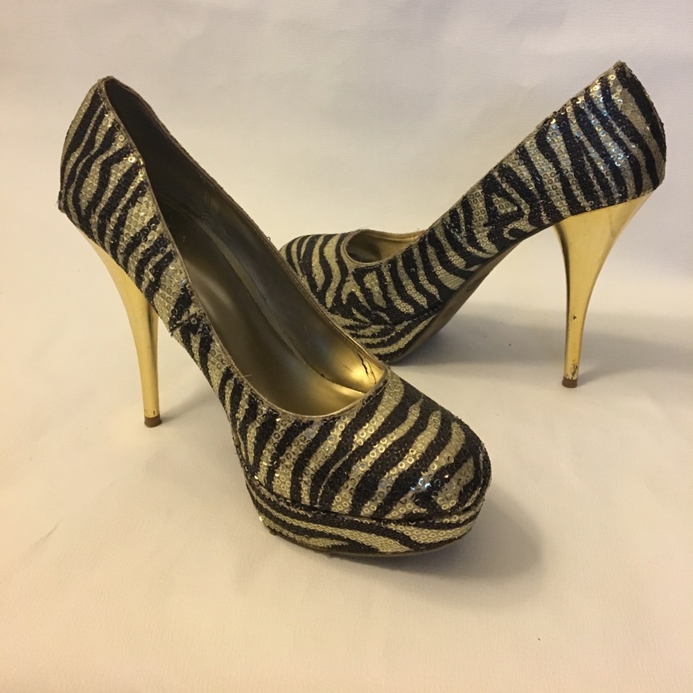 Sequined heels
